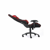 Bit Force KHAN F-2D igraca stolica s potpornim jastucicima, tkanina, 2D naslon za ruke, nosivost 150kg, crno/crvena