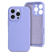 Onasi Mat Liquid silikonski ovitek z MagSafe za iPhone 16 Pro - vijola
