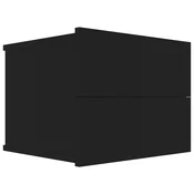 MAISON CHIC Nočna omarica - Nočna miza črna 40x30x30 cm iverna plošča, (21689612)