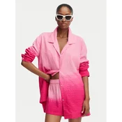 Roxy Srajca Ocean Gradient ERJX603490 Temno rožnata Oversize