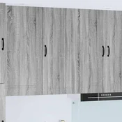 vidaXL Stenska kuhinjska omarica s polico Siva Sonoma 50 x 31 x 100 cm