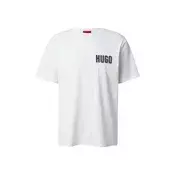 HUGO Majica Derlyns  bež / oranžno rdeča / črna