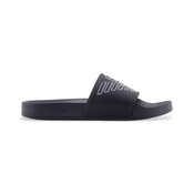 Emporio Armani unisex. XVPS11_XR273 PVC japonke z mornarsko modro odtisnjenim maxi orlom (42), Ravna stran, Oblačila za plažo, Mor