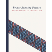 WEBHIDDENBRAND Peyote Beading Pattern Round Seed Bead Graph Paper: Bonus Materials List Pages for Each Design Included