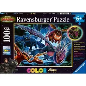 Ravensburger puzzle (slagalice) – 100XXL Svetleci zmajevi RA13710