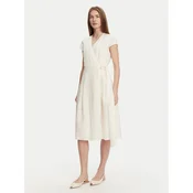 TWINSET Poletna obleka 251TT2072 Écru Loose Fit