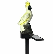 Solarna dekorativna LED vrtna svetilka kakadu 42cm 2W