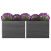 Vidaxl Visoka greda 250x50x91 cm WPC siva