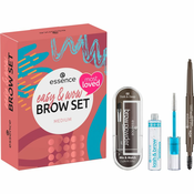 Essence easy & WOW poklon set Medium (za obrve) nijansa