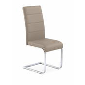 Halmar Jedilni stol K85 - cappuccino/krom