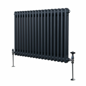 MONSTER Tradicionalni radiator z 2 stolpcema - 600 x 832 mm - antracitno siva, (21569946)