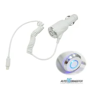Carcommerce Avtomobilski polnilnik za iPhone 2.1A 12/24V kabel 1 m