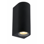 Lucide 69801/02/30 - Zunanja stenska svetilka ZARO 2xGU10/35W/230V IP44 črna