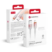 FORCELL USB-A–Lightning kabel Forcell F-Energy 2,4 A 12 W Gradient 1 m C353, bel