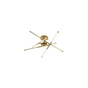 Rabalux Luster Henli2, LED, 40W, 3000K, 66x66cm, Zlatne boje