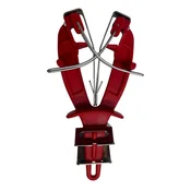 Knife sharpening device, butterfly design, Butchers, Red - Pirge