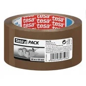 Tesa STANDARD Samolepilni pakirni trak, širok, rjav, 66 m x 50 mm