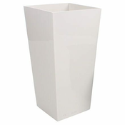 Plastkon Elise Gloss dekorativni lonec bele barve premera 15 cm