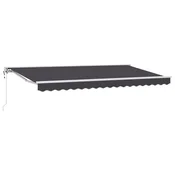 Vidaxl Okvir tende Antracit 400 x 200 cm Poliester s PU premazom