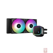 DeepCool LE520, liquid CPU cooler with ARGB fans, noise up to 32.9db, 2x120mm fan