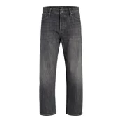JACK & JONES Kavbojke JJIEDDIE JJORIGINAL črn denim