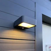 MEGATRON Wandia LED-sončna stenska svetilka, senzor - antracit - Kovina