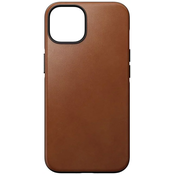 Nomad Modern Leather MagSafe Case, english tan- iPhone 14 (NM01263685)