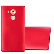 Cadorabo Cadorabo Case, združljiv s Huawei v kovinsko rdeči - zaščitni pokrov iz fleksibilnega silikona TPU, (20586952)