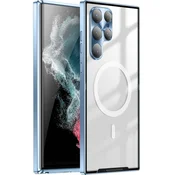 GS Zaščitni ovitek za kamero Samsung Galaxy S22 Ultra, CamShield MagSafe, prozoren/moder