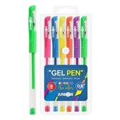 Gel pisalo - set 6 JUNIOR, Fluo