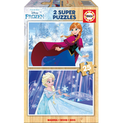 Drvene puzzle Frozen Educa 2x25 dijelova od 3 godine