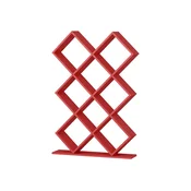 Hanah Home Kumsal Red Polica za knjige 90x129x19.5cm, Crvena