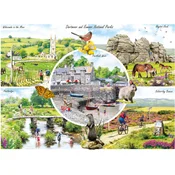 Gibsons - Puzzle Dartmoor & Exmoor - 1 000 kosov