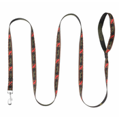 Pasji povodec PERRIS LEATHERS - Fender - Črna rdeča Rumena - F01_Leash