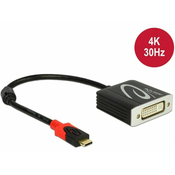 DELOCK Pretvornik USB 3.1 Tip-C - DVI 24+5 4K 30Hz Delock 61213