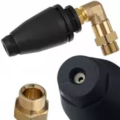 OEM Nadomestni Del za Visokotlačni Čistilnik OleoMac Dewalt Stanley Kranzle – 90° Kotična Rotacijska Šoba | M22x1,5, 14 Mm