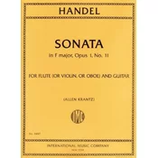 HANDEL:SONATA IN F MAJOR OP.1 NO.11 FOR FLUTE(OR VIOLIN OR OBOE) AND GUITAR