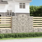 Lucne gabionske košare 10kom 200x50x180/200cm pocincano željezo