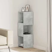 Kutni ormaric Betonski sivi 30,5x30x95cm Konstruirano drvo