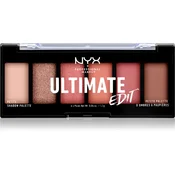 NYX Professional Makeup Ultimate Edit Petite Shadow paleta senčil za oči odtenek 01 Warm Neutrals 6x1,2 g