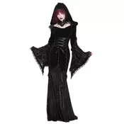 Ženska obleka DEVIL FASHION - Gothic Fishtail - Dark Red - SKT24002