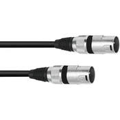Omnitronic Omnitronic 3022075A XLR adapterski kabel [1x XLR vtič 3-polni - 1x XLR vtič 3-polni] 0.20 m črna, (20428086)
