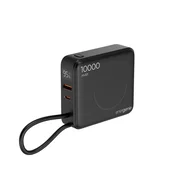 PB10-WPC15-LCD-01 Gembird 20 W prenosni punjae sa brzim punjaeem i bežienim punjaeem, 10000 mAh,crni