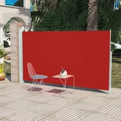 VIDAXL platnena stena za dvorišče ali teraso 160x300cm, rdeča