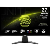 MSI MAG 27CQ6F 27-palčni monitor z ukrivljenim zaslonom, Quad HD, 180 Hz