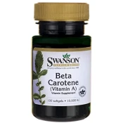 Swanson Beta-karoten (vitamin A), 10000 IE, 100 mehkih žel