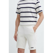 PUMA Sportske hlače ESS+, crna / bijela / vuneno bijela