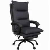 Homestar Pisarniški stol z masažno funkcijo 66x74x114-1215 cm siv