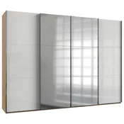 Modern Living Omara Z Drsnimi Vrati Level 36 D, Bela, Barva Hrasta
