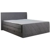 Xora POSTELJA BOXSPRING 160 cm x 200 cm , tekstil rjava